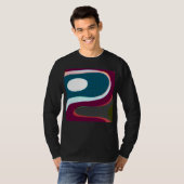Kleurrijk Golvend Abstract 612 T-shirt (Voorkant volledig)