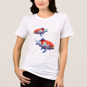 Kleurrijk goudvis T-shirt