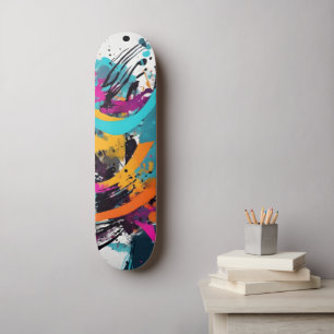 Kleurrijk Graffiti Abstract Persoonlijk Skateboard