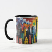 Kleurrijk graffiti art design mok (Links)