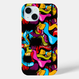 Kleurrijk Graffiti Hip Hop Straatkunst iPhone 15 Case