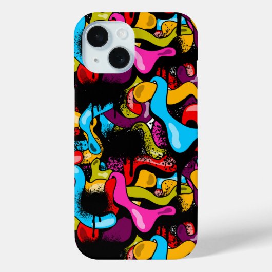 Kleurrijk Graffiti Hip Hop Straatkunst Case-Mate iPhone Case (Achterkant)