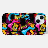 Kleurrijk Graffiti Hip Hop Straatkunst Case-Mate iPhone Case (Achterkant (horizontaal))