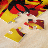 Kleurrijk graffiti patroon legpuzzel (Zijkant)