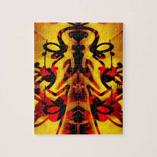 Kleurrijk graffiti patroon legpuzzel (Verticaal)