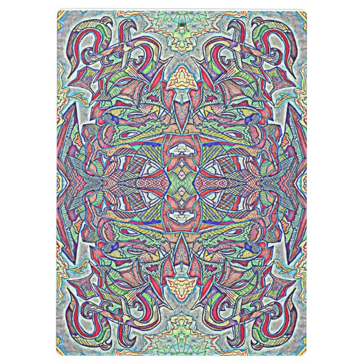 Kleurrijk graffiti stuk klembord (Achterkant)