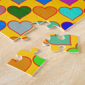 kleurrijk grafisch patroon legpuzzel (Zijkant)