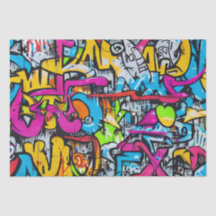 Kleurrijk Grafitti Straatkunstpatroon Met Felle Kl