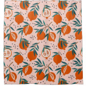 Kleurrijk Granaatappel Patroon Douchegordijn (Voorkant)