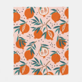 Kleurrijk Granaatappel Patroon Fleece Deken (Voorkant)