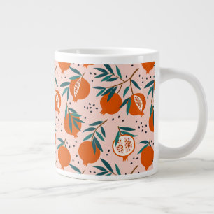 Kleurrijk Granaatappel Patroon Grote Koffiekop
