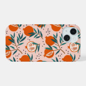 Kleurrijk Granaatappel Patroon iPhone 15 Case (Achterkant horizontaal)