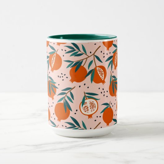 Kleurrijk Granaatappel Patroon Mok (Midden)