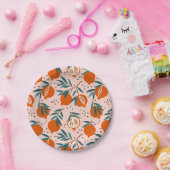 Kleurrijk Granaatappel Patroon Papieren Bordje (Feest)