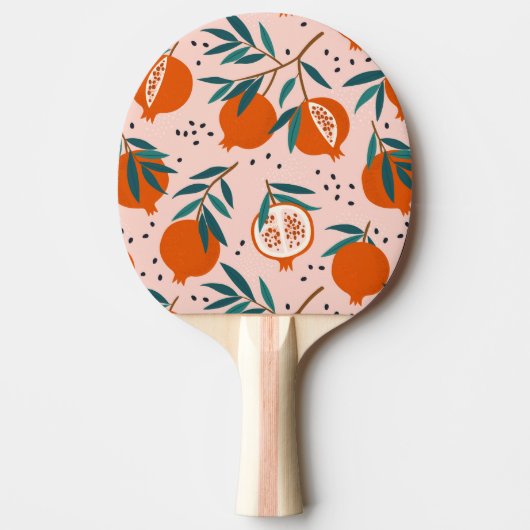 Kleurrijk Granaatappel Patroon Tafeltennisbatje (Voorkant)