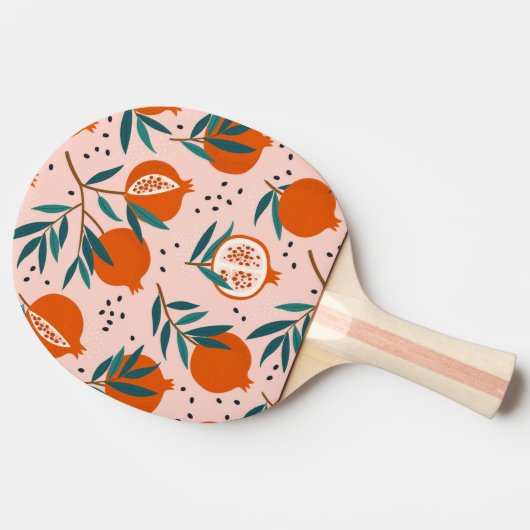 Kleurrijk Granaatappel Patroon Tafeltennisbatje (Zijkant)