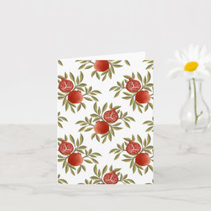 Kleurrijk Granaatappelpatroon Notitieboek Botani Kaart