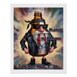 Kleurrijk Grappig Bierontwerp op een Perfect Poster