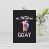 Kleurrijk Grappig Geiten Cadeau Kaart (Staand voorkant)