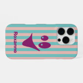 Kleurrijk Grappig Gezichtsuitdrukking iPhone Hoesje (Achterkant horizontaal)