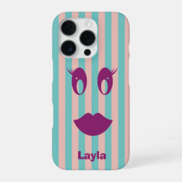Kleurrijk Grappig Smiley Gezicht iPhone 16 Pro Hoesje