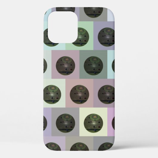 Kleurrijk grasbowlingpatroon, Case-Mate iPhone case (Achterkant)