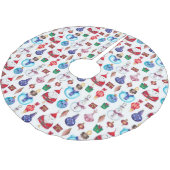 Kleurrijk grillig kerstpatroon kerstboom rok (Gekanteld)