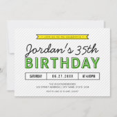 Kleurrijk groen en geel elke dag van de moderne ve kaart (Voorkant)