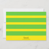 Kleurrijk groen en geel elke dag van de moderne ve kaart (Achterkant)