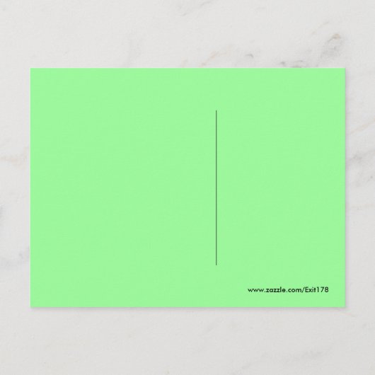 Kleurrijk Groen Hart Spiraal Mis Je Briefkaart (Achterkant)
