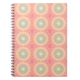 Kleurrijk Groen Rood Geel Geometrisch Mandala Notitieboek