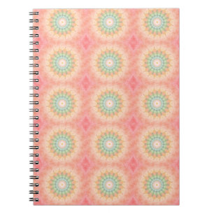 Kleurrijk Groen Rood Geel Geometrisch Mandala Notitieboek