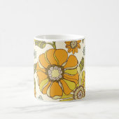 Kleurrijk groot, met de hand getekend Floral  Zee Koffiemok (Center)