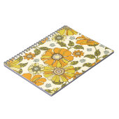 Kleurrijk groot, met de hand getekend Floral Zee Notitieboek (Linkerzijde)