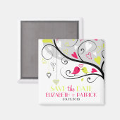 Kleurrijk groots vederlijk veulen sparen de Datum  Magneet (Voorkant / Achterkant)