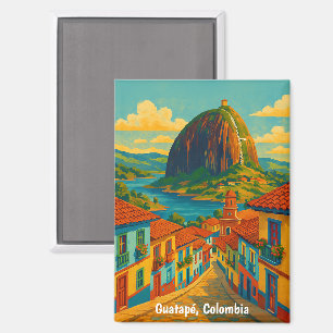 Kleurrijk Guatape El Penol Rots Colombia Magneet