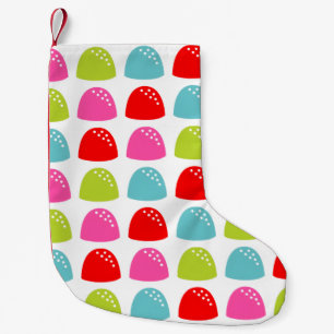 Kleurrijk Gumdrop-patroon – Retro Snoepdesign Kleine Kerstsok