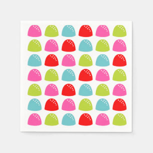 Kleurrijk Gumdrop-patroon – Retro Snoepdesign Servet