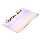 Kleurrijk GYMNASTIEK Notitieblok (Schuin)
