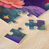 Kleurrijk Haar Kleine Meisje Legpuzzel (Zijkant)