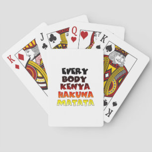Kleurrijk Hakuna Matata: Een Keniaanse Viering Speelkaarten