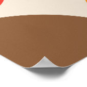 Kleurrijk halfcirkelpatroon uit het midden van de  poster (Hoek)