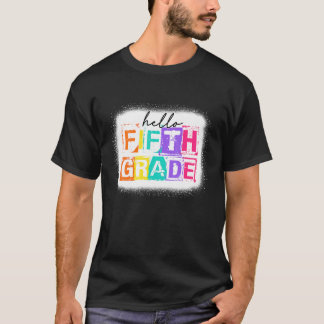 Kleurrijk Hallo Vijfde Gradenplein 1e dag O T-shirt