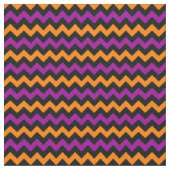 Kleurrijk Halloween Chevron Patroon Stof (Close Up)