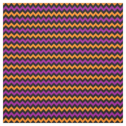 Kleurrijk Halloween Chevron Patroon Stof (Swatch)