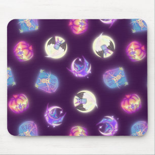 Kleurrijk halloween Cute Bats Tekenpatroon Muismat