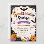 Kleurrijk Halloween-feest Kaart (Voorkant)