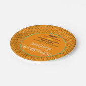 KLEURRIJK HALLOWEEN PARTY SPOOKY NAADLOOS PATROON PAPIEREN BORDJE (Gekanteld)