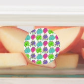 Kleurrijk Hamster Butts Patroon Labels (Aangebracht)