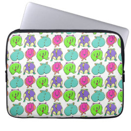 Kleurrijk Hamster Butts Patroon Laptop Sleeve
